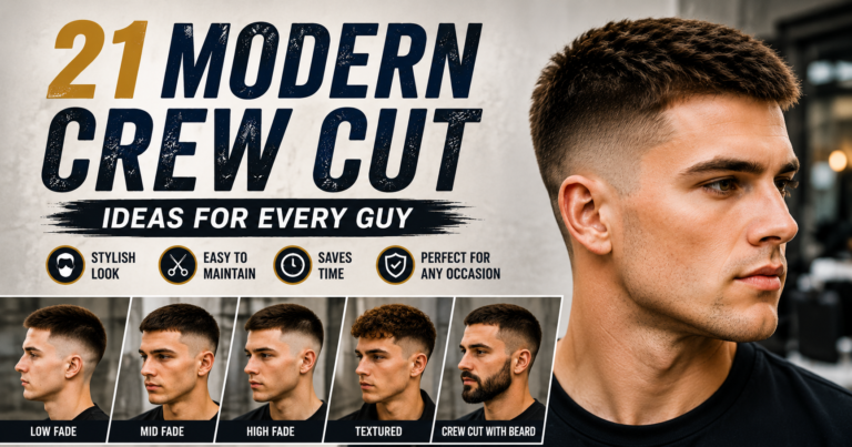 21 Modern Crew Cut Ideas for Every Guy