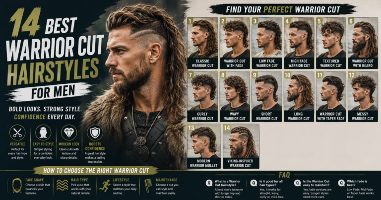 14 Bold Warrior Cut Hairstyles for Men