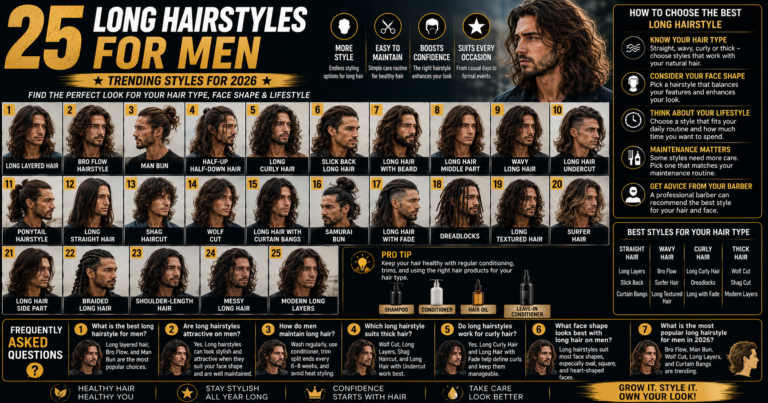 25 Long Hairstyles for Men