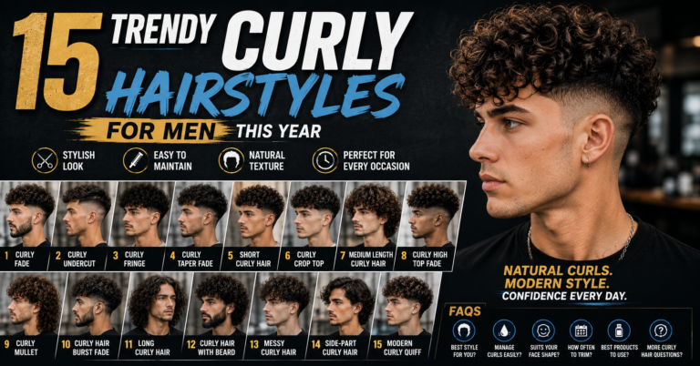 15 Trendy Curly Hairstyles for Men This Year