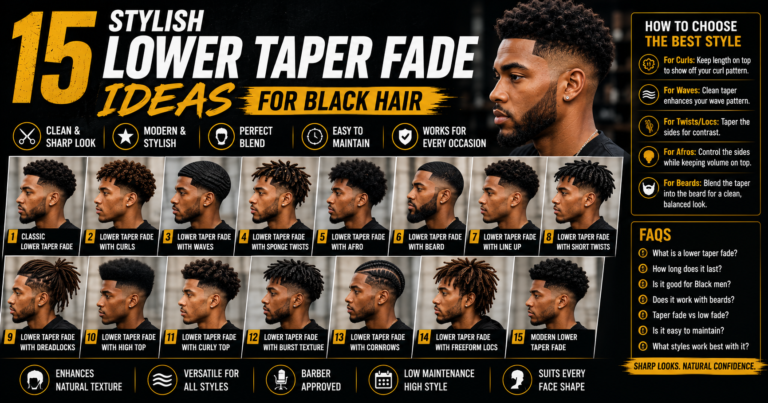 15 Stylish Lower Taper Fade Ideas for Black Hair
