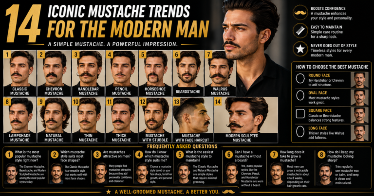 14 Iconic Mustache Trends for the Modern Man