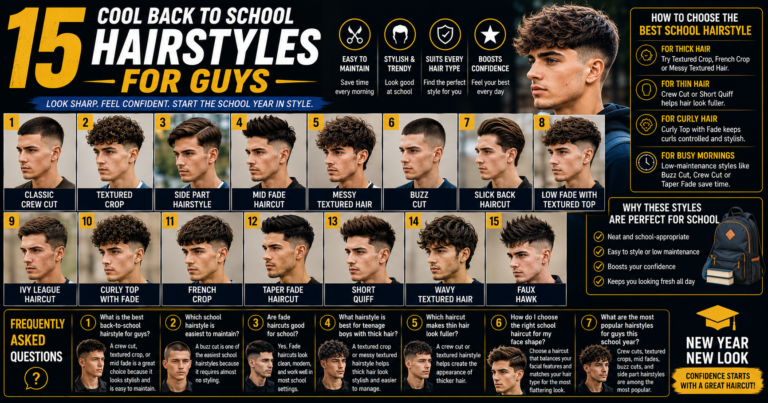 15 Cool Back to School Hairstyles for Guys