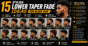 Lower Taper Fade Ideas for Black Hair