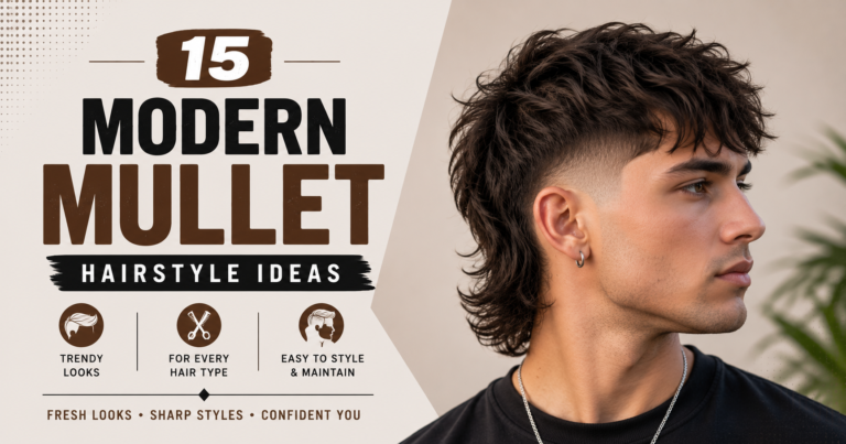 15 Modern Mullet Styles for Men in 2025
