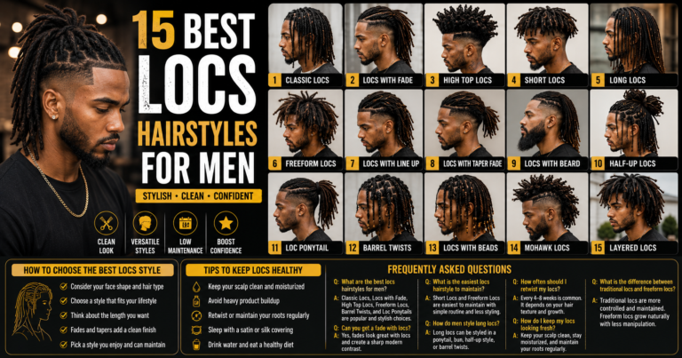 15 Stylish Locs Hairstyles for Men to Try