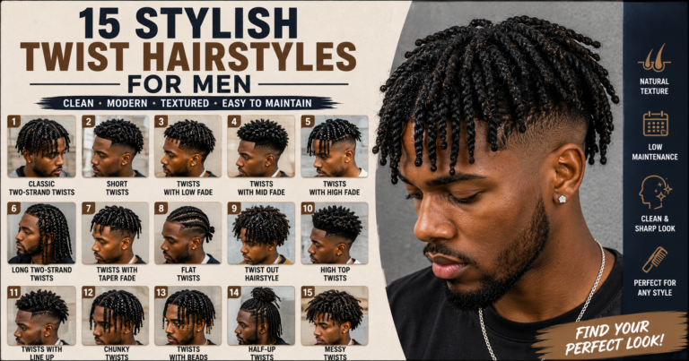 15 Stylish Twist Hairstyles for Men to Try
