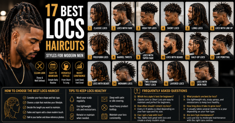 17 Creative Locs Haircuts for Men This Year